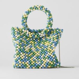 Zara beaded mini shopper